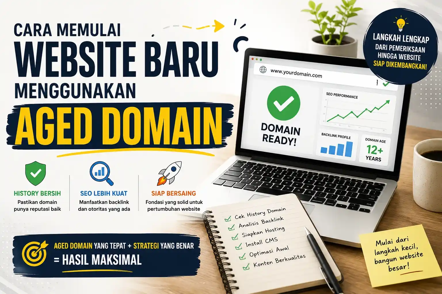 Cara Memulai Website Baru Menggunakan Aged Domain